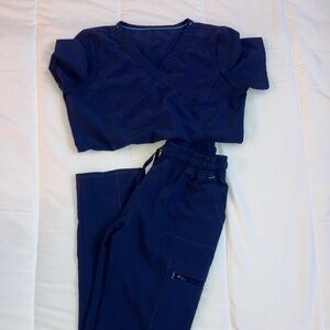 Scrub set navy blue xs